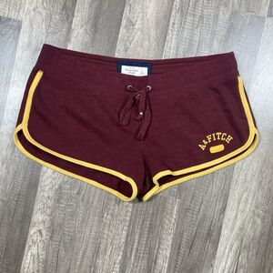 Y2K Abercrombie Fitch Shorts L Micro Mini Low Rise Sweat Terry Cloth Sporty